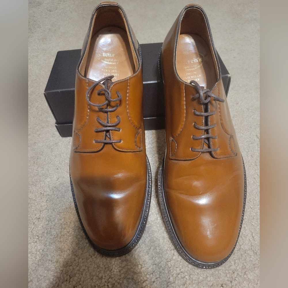 Church's Brown Leather Oxford Shoes Polished Finish